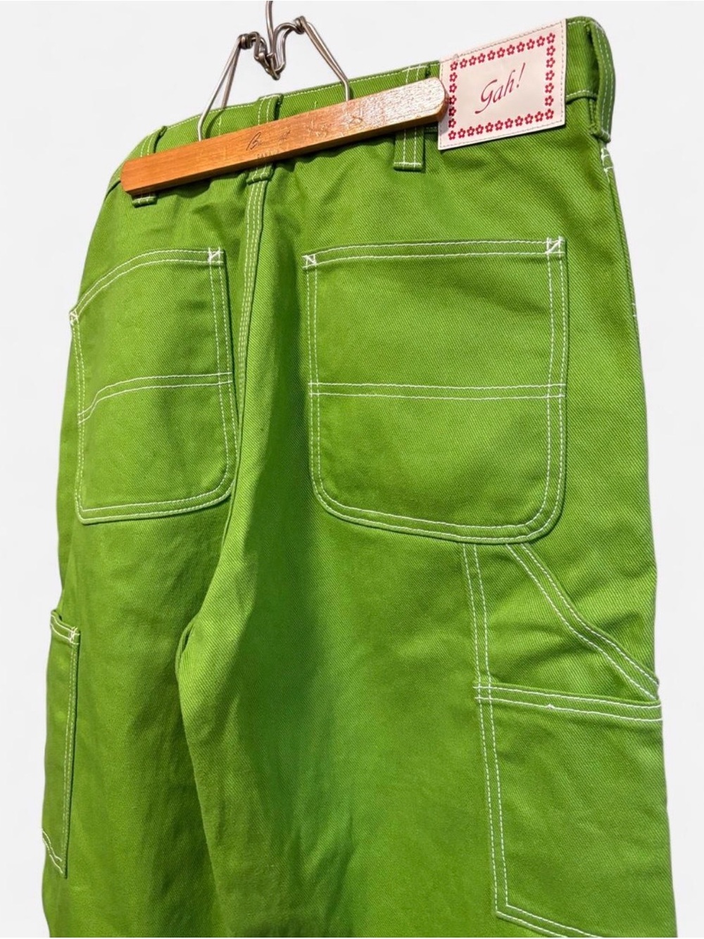 Lisa Says Gah Straight-Leg Green Denim - Picture 5 of 6